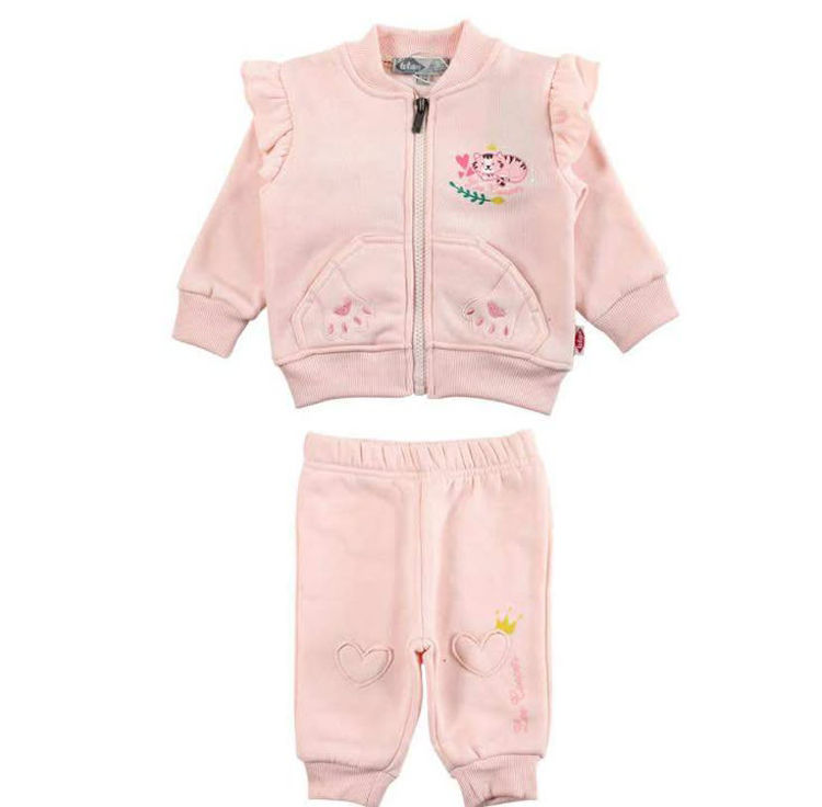 Picture of LC12126 LEE COOPER GIRLS THERMAL FLEECY TWO PIECE TRACKSUIT
